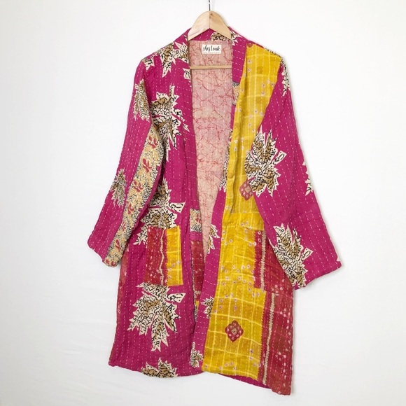 She’s 1 Oak She’s one of a kind multicolored open closure reversible kimono - Picture 9 of 9
